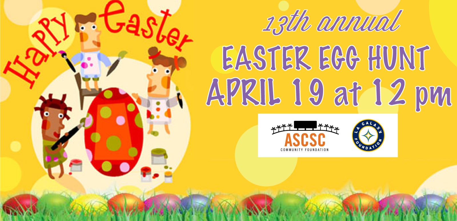 The ASCSC Community Foundation and LA Galaxy Foundation 13th Annual Easter Egg Hunt