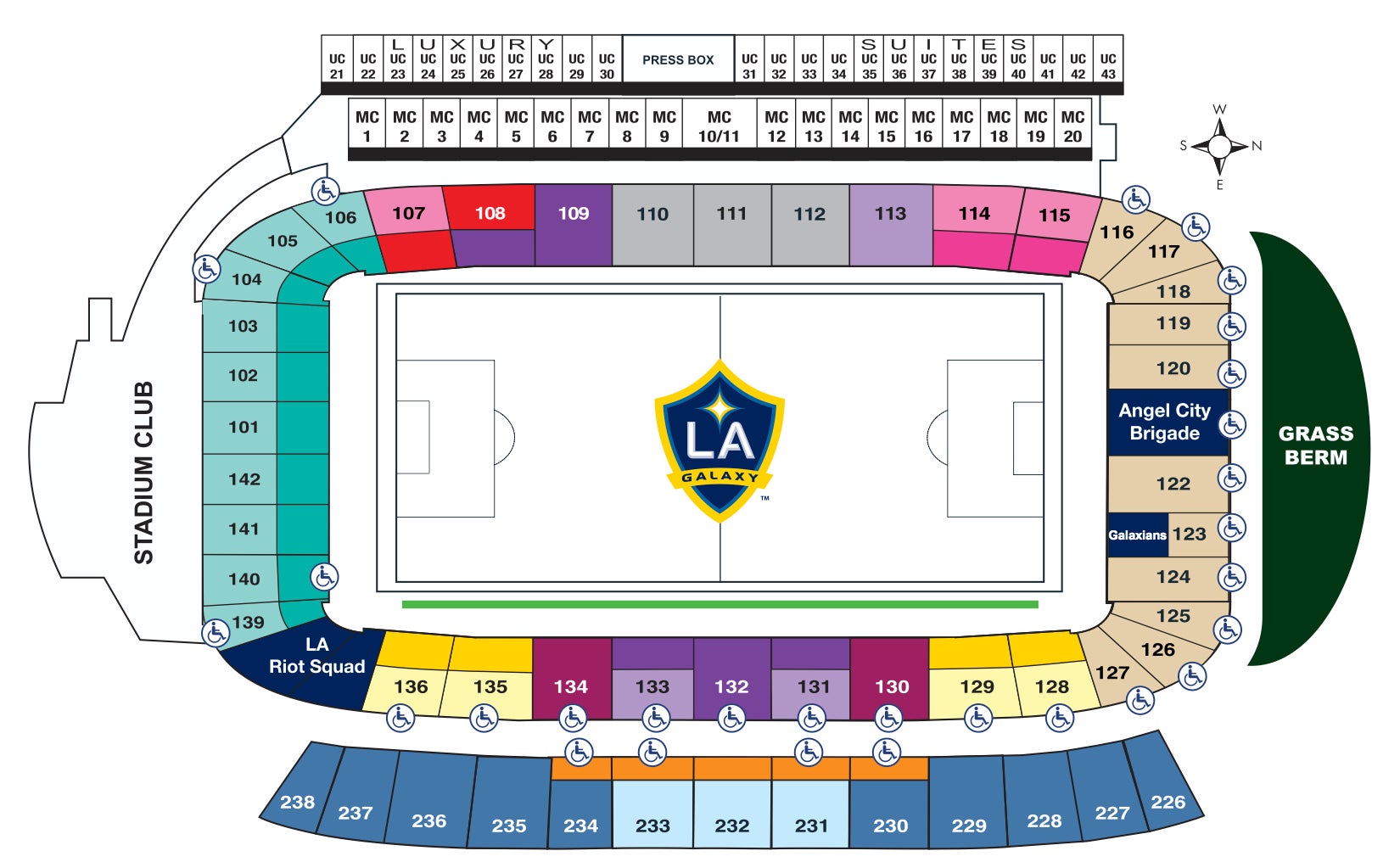 Home Depot Center Soccer Stadium Seating Chart