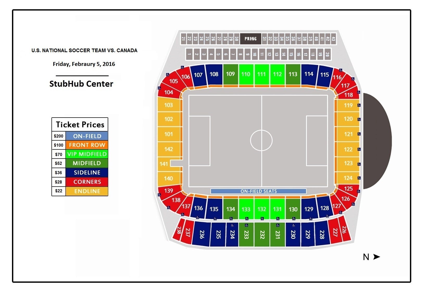 Stubhub Football Seating Chart