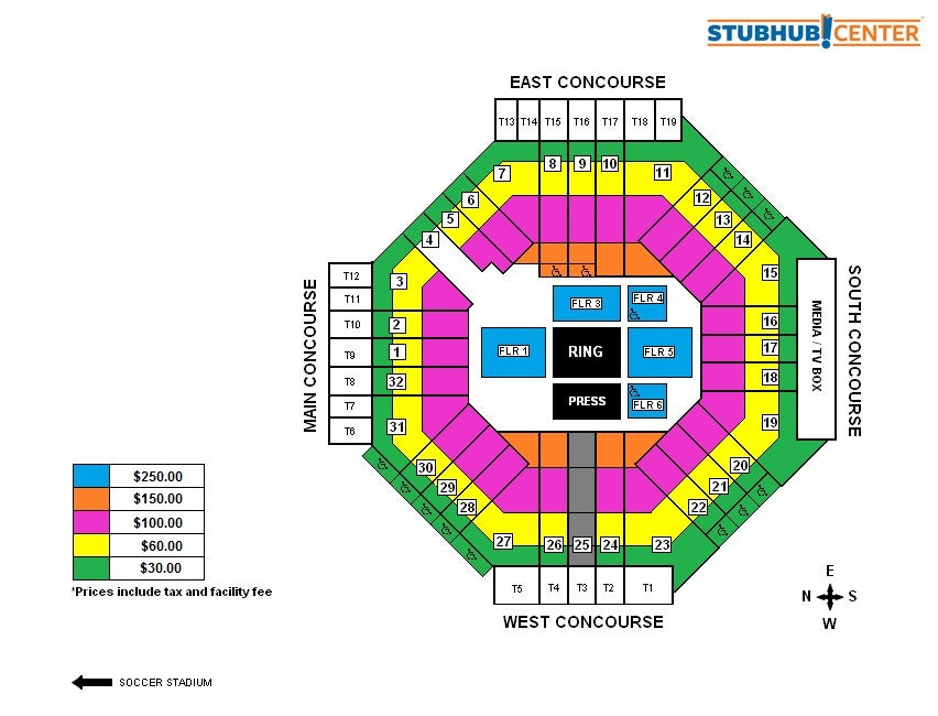 Stubhub Seating Chart Boxing