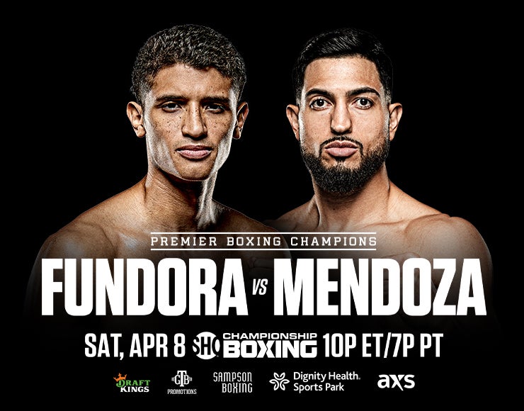 More Info for SUPER WELTERWEIGHT SENSATION SEBASTIAN FUNDORA DUELS RISING CONTENDER BRIAN MENDOZA LIVE ON SHOWTIME® SATURDAY, APRIL 8 HEADLINING PREMIER BOXING CHAMPIONS EVENT FROM DIGNITY HEALTH SPORTS PARK IN CARSON, CALIF.