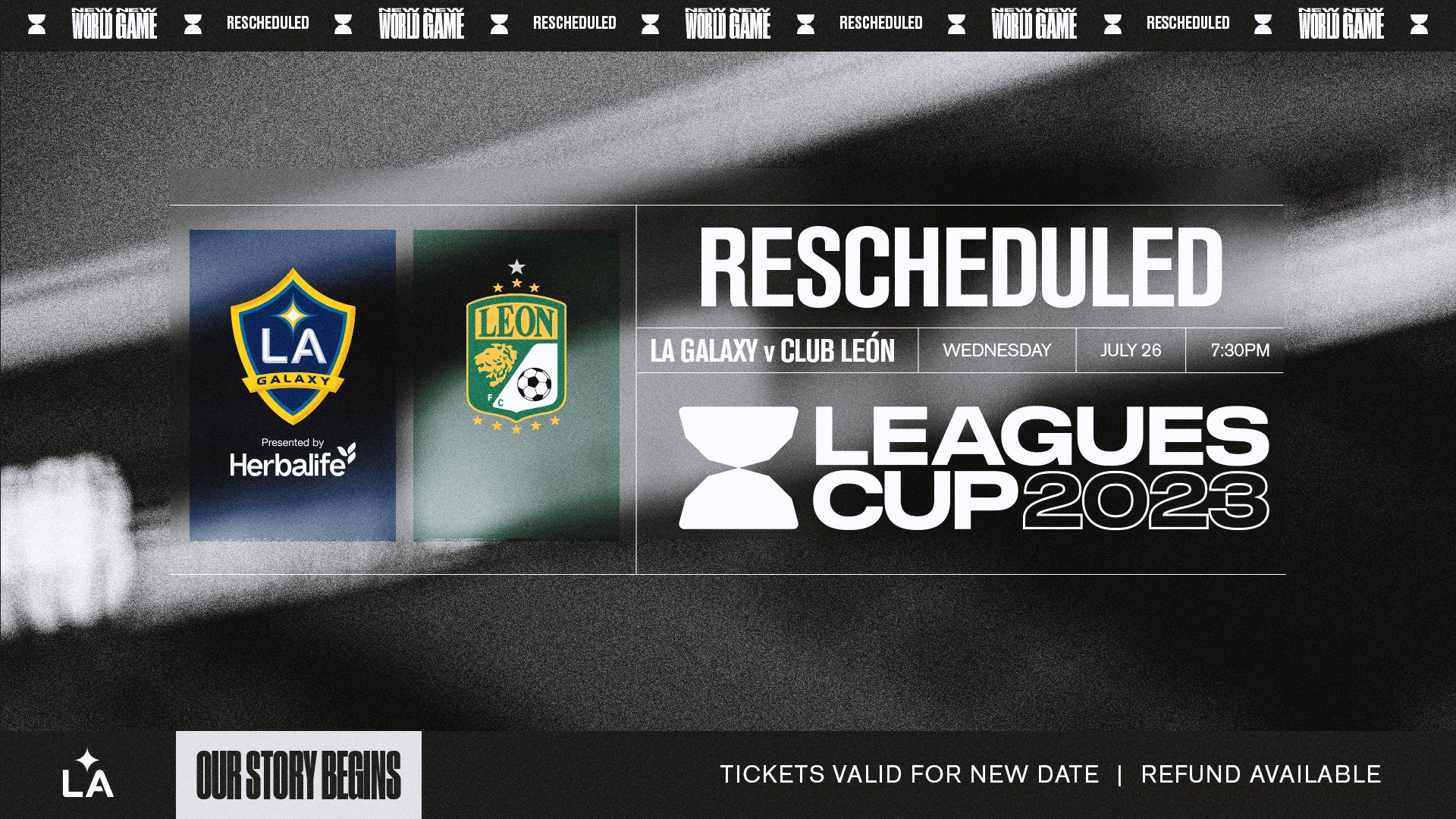 More Info for LA Galaxy Leagues Cup 2023 Opener Against Club León Rescheduled for Wednesday, July 26