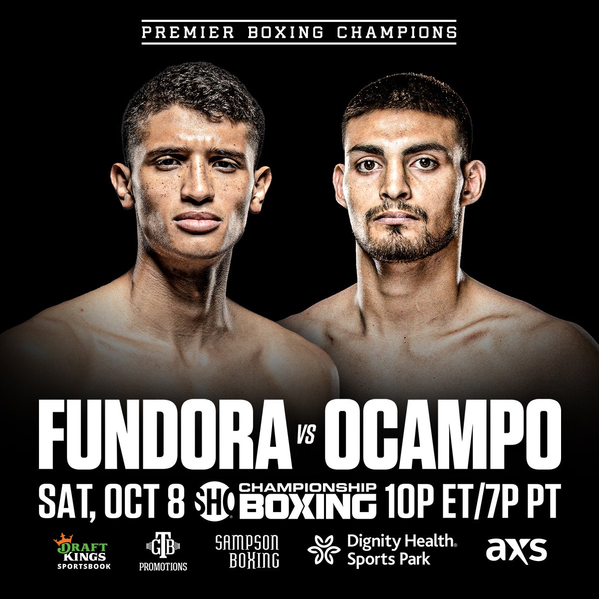 Super Welterweight Sensation Sebastian Fundora Takes On Rising Contender Carlos Ocampo Live On Showtime On Saturday, October 8 Headlining A Premier Boxing Champions Event