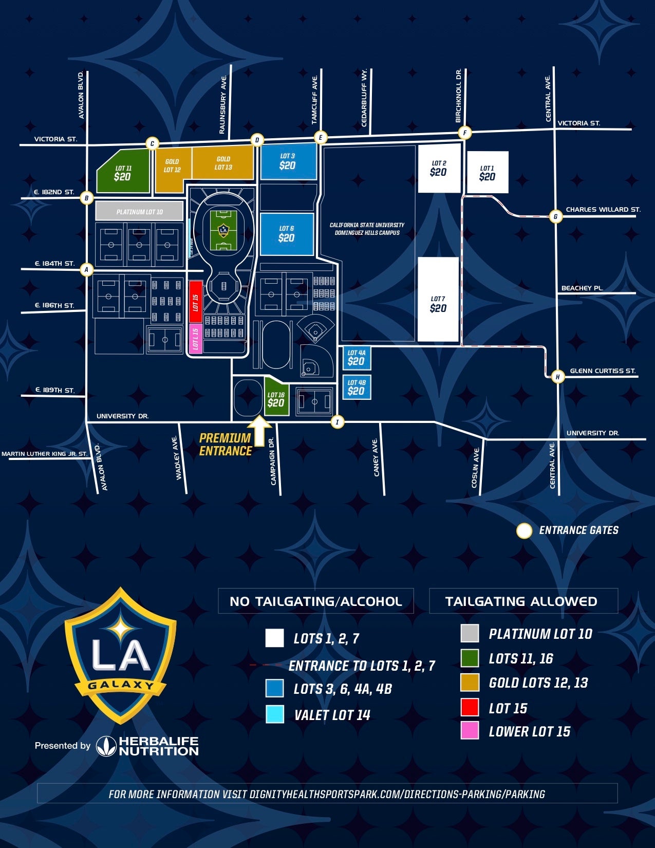 Galaxy Parking Dignity Health Sports Park