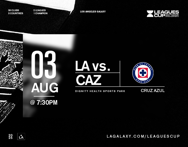 More Info for LA Galaxy vs Cruz Azul - Leagues Cup