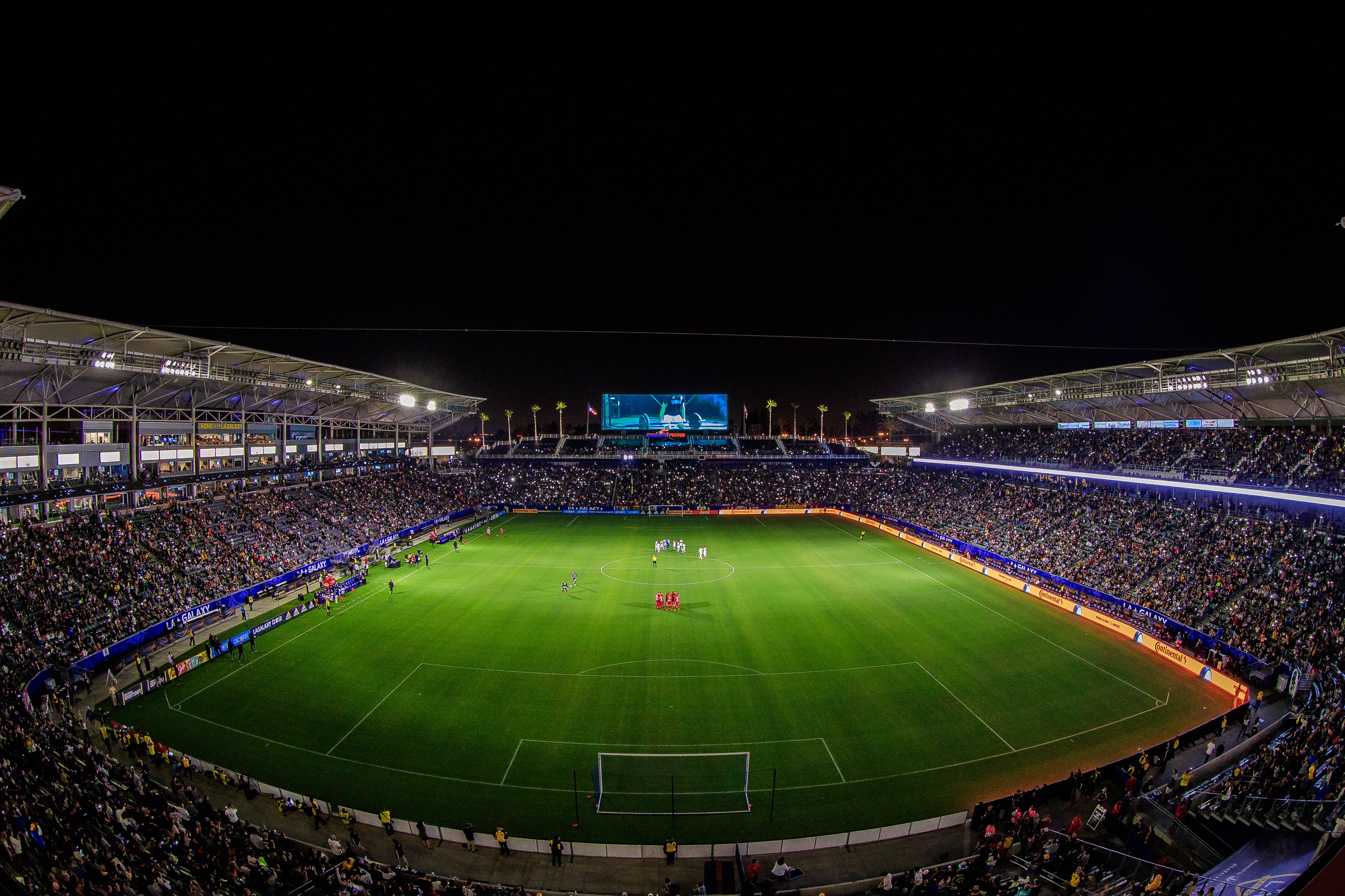 Large soccer fields near upscale residential neighborhood in