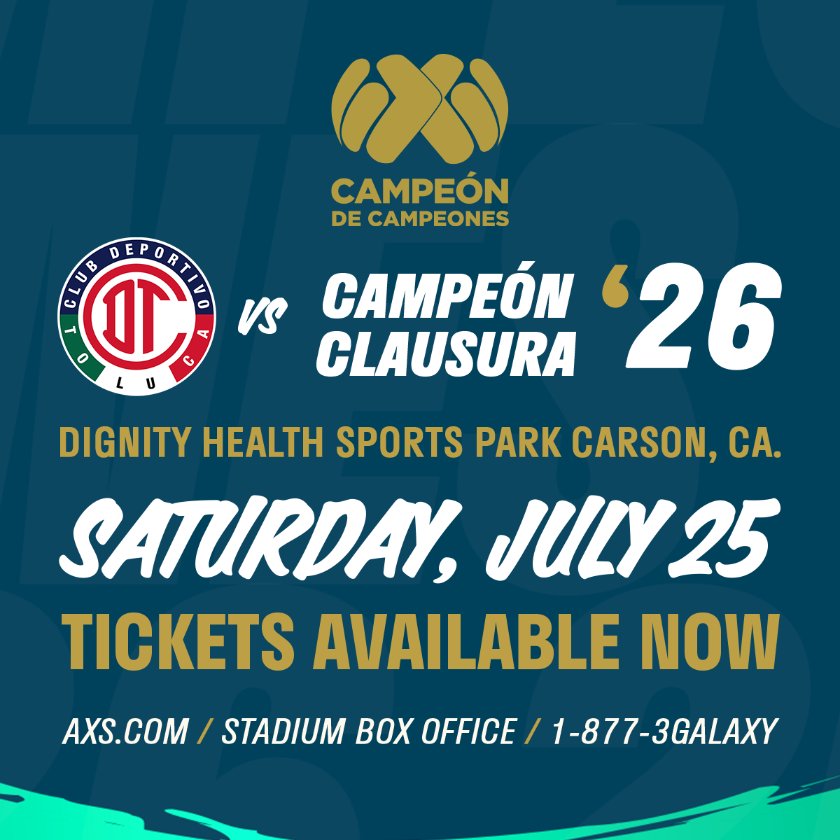DIGNITY HEALTH SPORTS PARK TO HOST 11TH EDITION OF CAMPEÓN DE CAMPEONES ON SATURDAY, JULY 25 