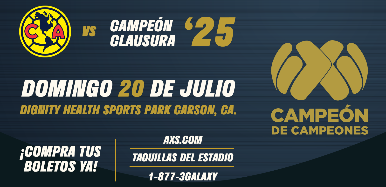 Campeón de Campeones: Club America vs TBD