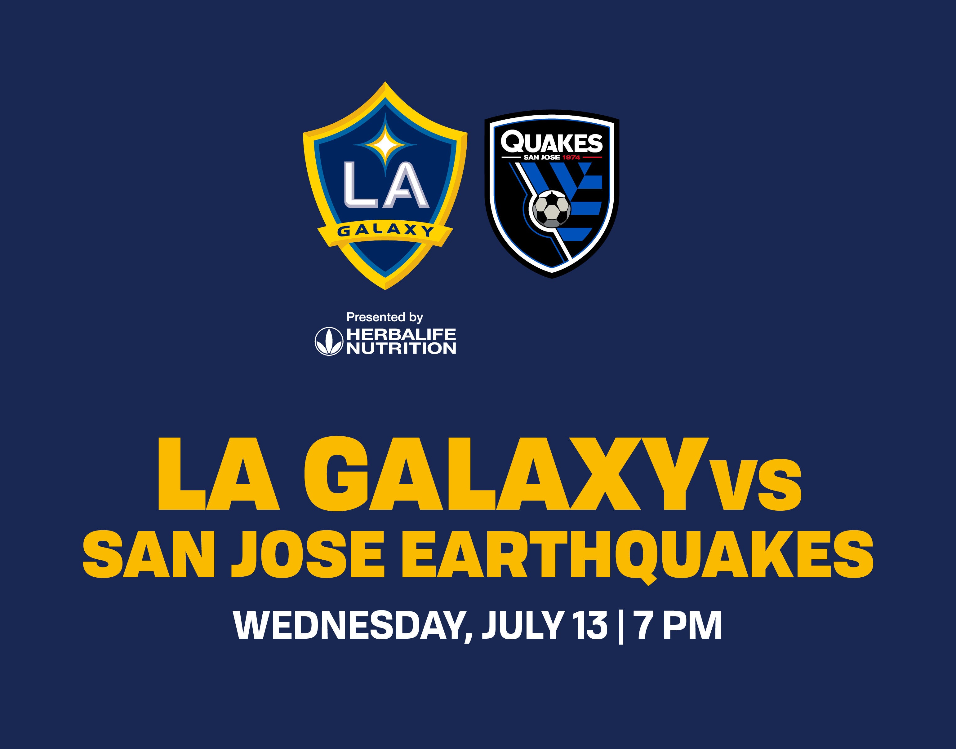 More Info for LA Galaxy vs San Jose Earthquakes