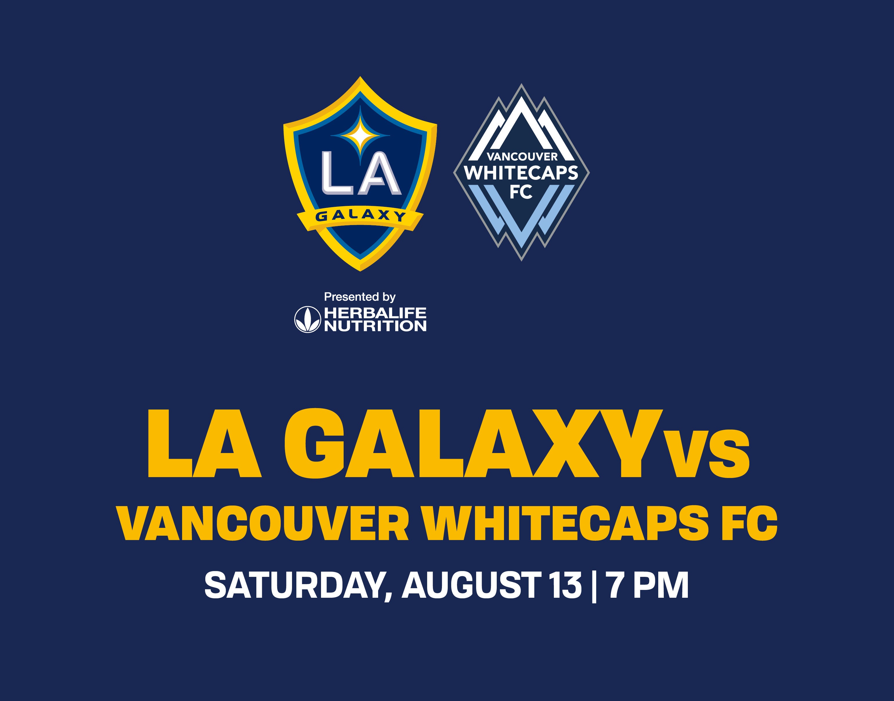 More Info for LA Galaxy vs Vancouver Whitecaps FC