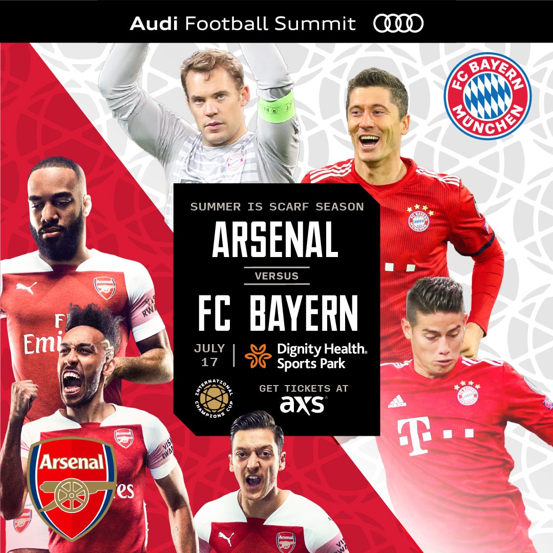 More Info for Arsenal FC vs. FC Bayern on July 17